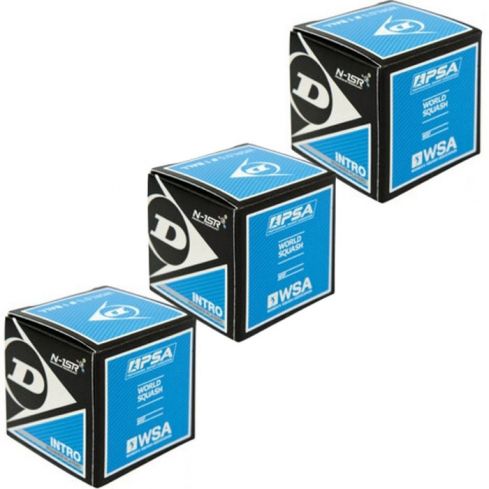 Dunlop Squashball (3x) Intro (blauwe stip)